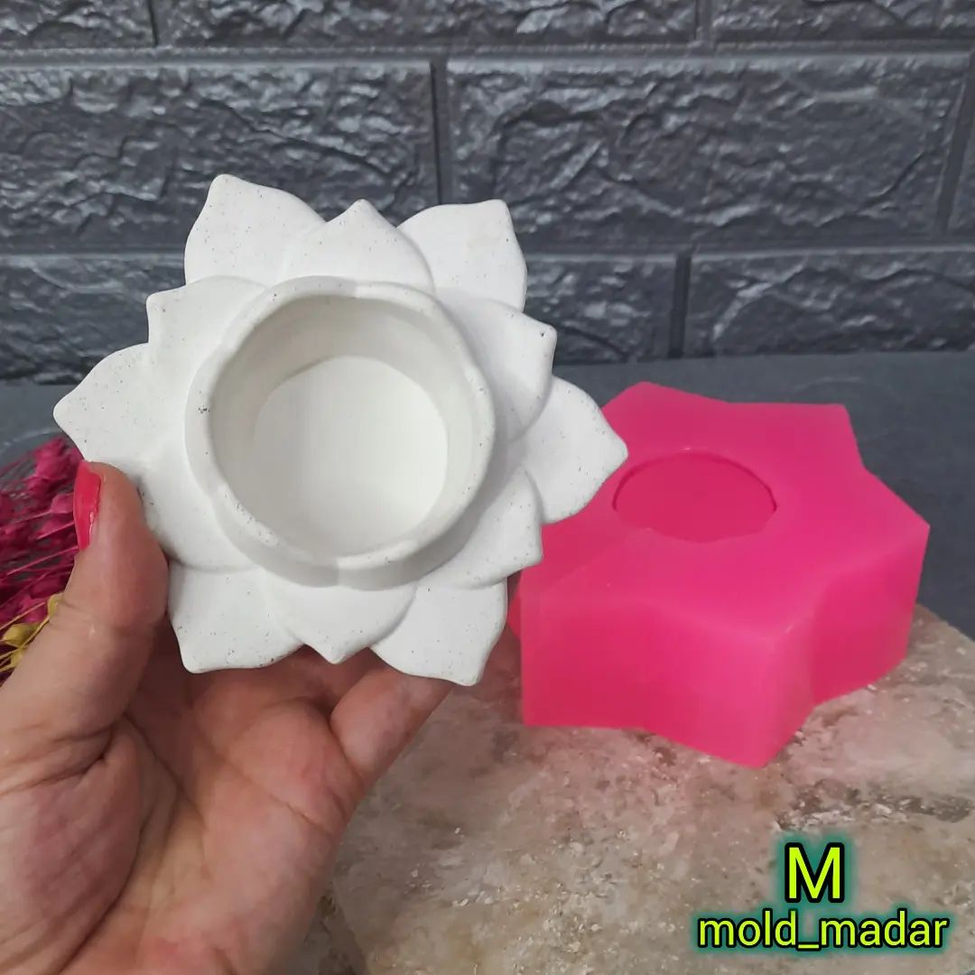 قالب سیلیکونی  جاشمعی لاله