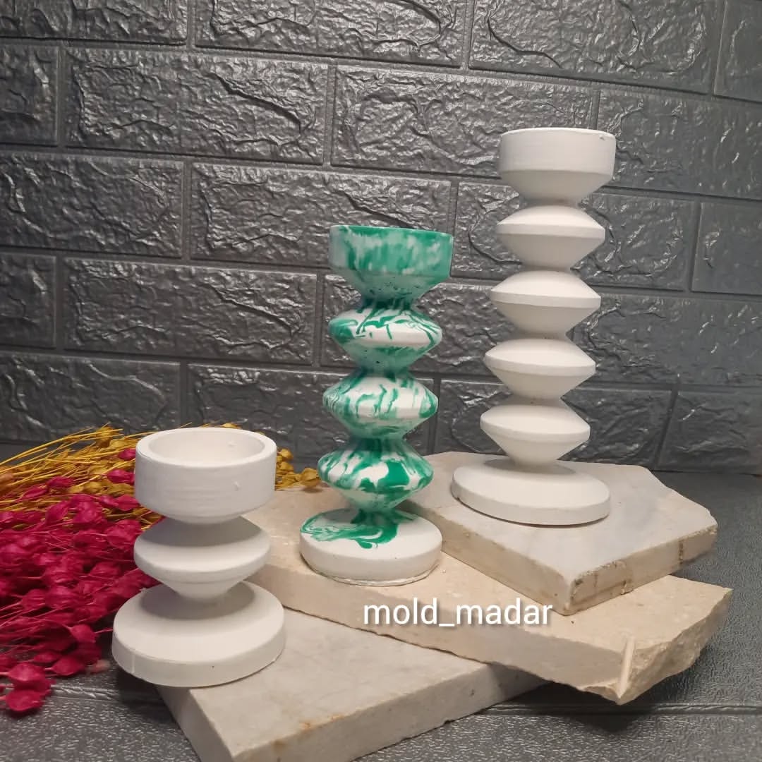 قالب سیلیکونی جا شمعی وارمری 3سایز