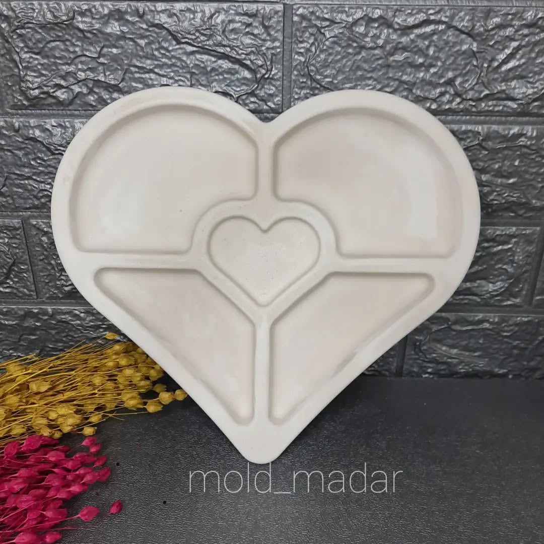 قالب سیلیکونی اردوخوری قلبی