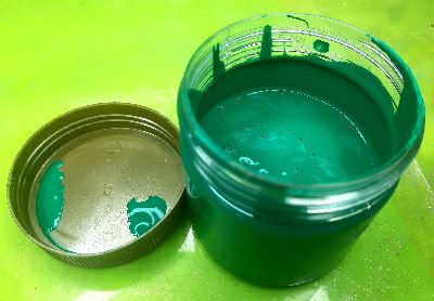 رنگ خمیری سبز ۲۵۰ گرمی